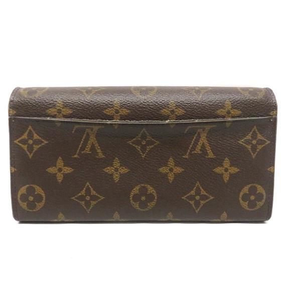 Louis Vuitton Sarah Portefeuille Wallet Long Leather Brown Pink - Picture 2 of 8